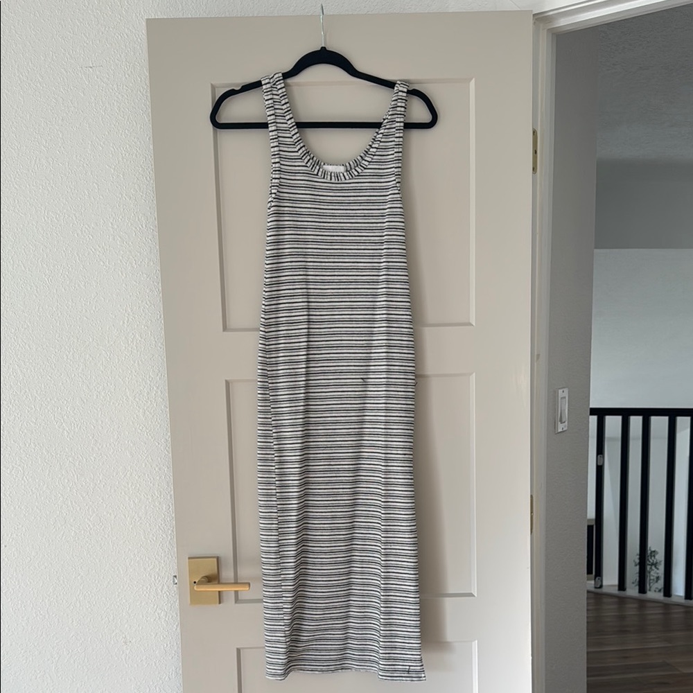 TOPSHOP SIZE US 4 Striped Sleeveless Maxi Dress